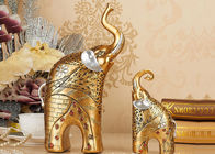 Dierlijk van de Decoratieambachten van het Harshuis van de de Kleurenolifant Gouden het Beeldjestandbeeld