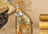 Dierlijk van de Decoratieambachten van het Harshuis van de de Kleurenolifant Gouden het Beeldjestandbeeld
