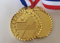 Goud Geplateerde Gietende van de de Medaillesdouane van Metaalsporten het Zinklegering voor Badmintongelijke