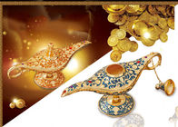 Aladdin van de Decoratieambachten van het metaal de Magische Lamp van Materiële Huis Arabische Culturele Herdenkings